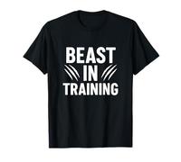 Beast in Training Graphic Funny Gym Workout T-Shirt