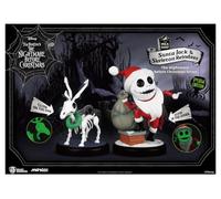 Beast Kingdom - The Nightmare Before Christmas Series Santa Jack & Squelette Reindeer Mini Egg Attack Figure