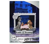 beast kingdom Toys Disney 100th Anniversary D-Stage PVC Diorama Lady and The Tramp 12 cm