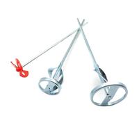 Beast - Lot 3 malaxeurs peinture & enduit - Acier zingué - Emmanchement hexagonal & cylindrique - Mix colle, mortier, plâtre - Compatible perceuse