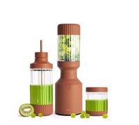 Beast Mighty 850 Plus - Mixeur Puissant, Smoothie Maker - Terra | Pièce déco, blender : Tritan incassable, engrenage acier - broie la glace. 3 bols, soupes & sauces, programme 60 sec.