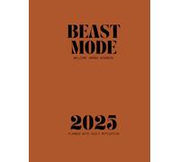 Beast Mode Productivity, Daily Planner 2025, 8.5" x 11" | Crush Your 2025 Goals with Daily Motivation, Pro Organization & Pro-Level Productivity Tools ... 2025 - Orange - A4 - SMART BEAST STORE