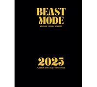 Beast Mode Productivity, Daily Planner 2025, 8.5" x 11" | Crush Your 2025 Goals with Daily Motivation, Unstoppable Organization & Pro-Level ... Planner 2025 - Black - A4 - SMART BEAST STORE