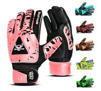 BEAST RAGE Gants de Gardien de But pour Enfants,Gants de Gardien de But pour Enfants avec Double Support de Poignet (Rose, Size 2 Suitable for 4 to 5 Years Old)
