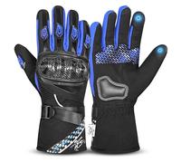 BEAST RAGE Gants de Moto d'hiver,Gants de Moto Thermiques imperméables et Coupe-Vent pour Hommes et Femmes,Gant de Moto Chauds à écran Tactile pour la Course de Motocross,Le vélo