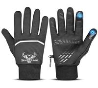 BEAST RAGE Gants d'hiver imperméables pour enfants, gants de cyclisme chauds pour écran tactile, antidérapants, thermiques, coupe-vent, pour garçons et filles, gants de vélo, équitation, course à pied