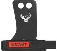 BEAST RAGE Grips de Gymnastique et Musculation pour Cross Training - Fibre de Carbone, sans Magnésium, Antidérapants, Protection des Mains pour Hommes et Femmes (XL)