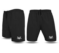 BEAST RAGE Short de course pour homme avec poches zippées - Short d'entraînement léger pour homme - Short de fitness à séchage rapide avec poches latérales zippées, Noir , XL