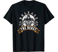 Beast Strongman Gorilla Strength Sport Lifting Men's T-Shirt Unisex Black Tee 3XL