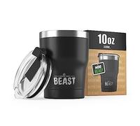 Beast Tumbler - 300 ml (10 oz), Matte Black | Reusable Stainless Steel, Vacuum Insulated Cup | Double Wall Travel Flask Perfect for Hot or Iced Coffee | BPA Free