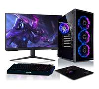 BEASTCOM Q3 | PC Gamer Complet, AMD Ryzen 5 6X 4,20GHz 12Threads, 1To SSD, 4K Vega, Écran LED 24"" + Clavier, WiFi, Windows 11