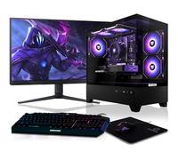 BEASTCOM Q5 | PC Gamer Complet | Intel i7-11700F 8X 4,90GHz 16 Threads, NVIDIA RTX 5060 Ti 8Go, 16Go RAM, 1To NVMe SSD, Écran LED 27" + Clavier + Souris + Tapis de Souris | WiFi 5, Windows 11 Pro