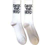 Beastie Boys - Chaussettes "Check Your Head" pour homme/femme unie RO12555 (40,5 EU - 45,5 EU) (Blanc)