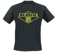 Beastie Boys Logo Homme T-Shirt Manches Courtes Noir 3XL 100% Coton Regular/Coupe Standard