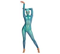 Beasty Suits Reptiloid Roleplay - costume de jeu de rôle reptiloïde avec masque (vert)