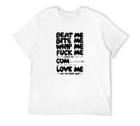 Beat Bite Whip Me Adam Ants Retro Crew Neck Unisex Short Sleeve T-Shirt White M
