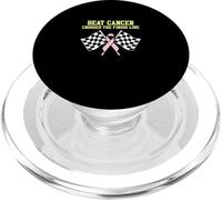 Beat Cancer a franchi la Ligne d'arrivée | Survivor Inspiration PopSockets PopGrip pour MagSafe