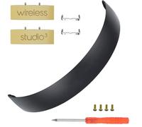 Beat Studio 3 Bandeau et charnières identiques à la bande d'arche OEM + kit de réparation de charnière compatible avec casque Beats Studio3/A1914, Studio 2 Filaire/sans fil (B0500/B0501), Studio Pro