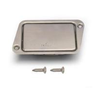 Beatanug Boîtier de batterie 9 V pour guitare électrique basse Active Pickup Case Secure Fit en acier inoxydable Partie mise à niveau 78 x 45 mm, Argenté., A, Couvercle de boîte de rangement