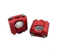 Beatanug Élévateurs de guidon CNC 22 mm 28 mm pour moto tout-terrain, construction en alliage d'aluminium, facile à installer (rouge)