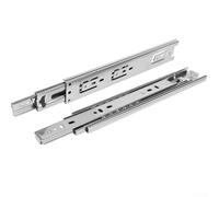 Beatanug Glissières de tiroir à amortissement hydraulique en acier inoxydable 304 - Extension complète - Roulement à billes - Montage latéral avec levier de déconnexion - Charge de 45,4 kg (45,7 cm)