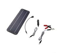 Beatanug Kit de panneau de chargeur solaire 12 V 30 W, mainteneur de batterie haute efficacité avec ventouses, IP65 résistant aux intempéries pour voiture, camping-car, bateau, moto