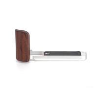 Beatanug Poignée de caméra en bois pour FUJIFILM X-T30/X-T30 II - Poignée ergonomique en bois de noyer avec plaque de base en métal compatible ARCA, légère et accès à la batterie (argenté)