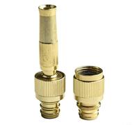 Beatanug Pulvérisateur réglable pour tuyau d'arrosage à haute pression - Alliage d'aluminium, compatibilité de filetage G1/2 et G3/4, brume fine à jet puissant, lavage de voiture et (G1/2 et G3/4)