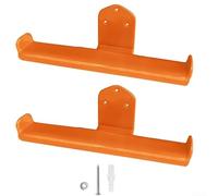 Beatanug Support mural robuste pour sac à dos - Support de rangement d'outils de jardin en métal pour tronçonneuse et pulvérisateur, crochet de rangement de garage peu encombrant, orange, 1(B)