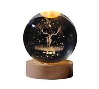 Beatanug Veilleuse 3D sur le thème de l'astronomie - Système solaire, planètes, lune, astronaute, décoration de projection, alimentation USB, lampe de bureau pour chambre à coucher, anniversaire (10)