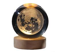 Beatanug Veilleuse 3D sur le thème de l'astronomie - Système solaire, planètes, lune, astronaute, décoration de projection, alimentation USB, lampe de bureau pour chambre à coucher, anniversaire (1)