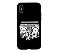 Beatbox Boombox Boombox rétro années 80-90 Coque pour iPhone X/XS