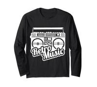 Beatbox Boombox Boombox rétro années 80-90 Manche Longue