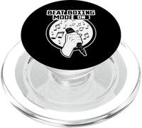 Beatboxing Mode sur Musique Old School Rap Microphone Beatboxer PopSockets PopGrip pour MagSafe