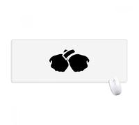 beatChong Gesture Fist Tapis de Souris antidérapant Motif Silhouette de Poing Grand modèle étendu de Jeu Bureau Bords