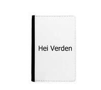 beatChong Hello World Étui portefeuille de voyage en norvégien pour passeport, multicolore, 3.7 inch x 5.8 inch, Classique