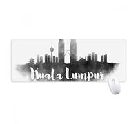 beatChong Kuala Lumpur Malaisie Landmark Ink City Tapis de Souris antidérapant Grand Format étendu pour Bureau Motif Bords titrés
