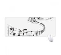 beatChong Perle de Musique Musicale Classique antidérapante Tapis de Souris Grand Bord Bureau de Jeu étendu Cadeau pour Ordinateur extérieur