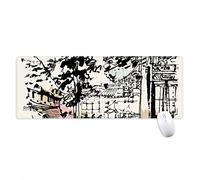 beatChong The Hidden Pavilion in Chengdu of China Tapis de Souris antidérapant Grand Format étendu pour Bureau Motif Bords titrés