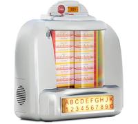 Beatfoxx Nostalgia Jukebox de Table (Mini Chaîne Stéréo, Design Rétro Années 40/50, Haut-Parleur Bluetooth, USB, SD et Radio)