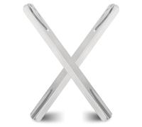 Beatific Lot de 2 tiges de poignée de porte - Tige carrée de 8 mm x 150 mm - Tige carrée de rechange en acier galvanisé - Tige de fixation pour poignée de porte en acier massif