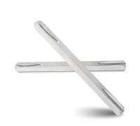 Beatific Lot de 2 tiges de poignée de porte - Tige carrée de 8 mm x 80 mm - Tige carrée de rechange en acier galvanisé - Broche de fixation - Poignée de porte en acier massif