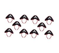 Beatifufu 10 Pcs Pirate Bandeau Pirate Party Pirate Casque Pirate Costume Accessoires Maquillage Cheveux Bande Pirate Chapeau Turban Bandeau Crâne Chapeau Bandeau Bandeau Tissu