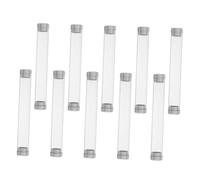 Beatifufu 10 Pièces Eyelash Extension Tool Holder Portable Transparent Round Tweezers Storage Case Compact Organizer for Travel and Manicure