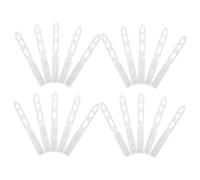 Beatifufu 100 Pièces Clips à Cheveux Transparents Plastique avec Dents PP Barrette Base pour DIY Coiffure Garçon Fille Maintien Sûr et Confortable