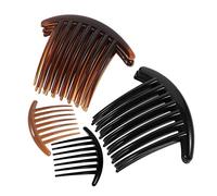 Beatifufu 10pièces Peigne à Cheveux Acrylique Peigne à Chignon à Dents Pour Femmes Et Filles Noir Et Accessoire Élégant Et Pratique Pour Les Styles De Cheveux