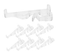 Beatifufu 12 Pièces Clips de Retenue Cachés pour Stores Horizontaux Lot de Accessoires Plastique Transparent pour Valance de Fenêtre Fixations Discrètes pour Stores à Lattes