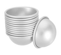 Beatifufu 12 Pièces Lot de Moules Demi Sphères Alliage Daluminium pour Sels de Bain DIY Moules à Bombes de Bain Faits Maison Moyenne Résistant Rouille pour Créations Personnalisées