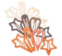 Beatifufu 12 pièces Set de Barrettes à Cheveux Étoile Antidérapantes Accessoires de Coiffure Décoratifs pour Styles et Occasions