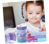 Beatifufu 12 rouleaux Rubans Wasli Sirène Dégradé Transparent Masking Tapes Décoratifs pour Scrapbooking DIY Carnets et Projets Créatifs